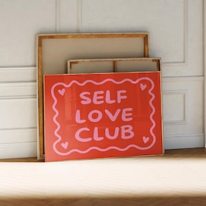 Self Love Affirmation Print: Therapy Office Decor (Digital Download, 6 Sizes Included)