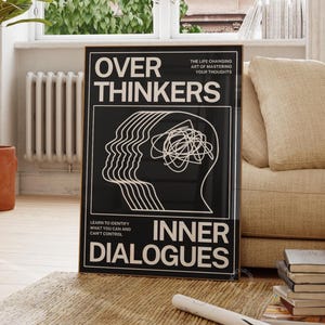 Overthinkers Trippy Art Print