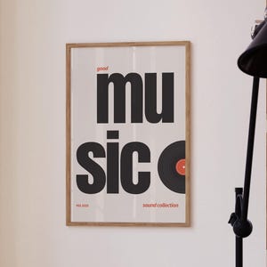 Retro Vinyl Music Poster