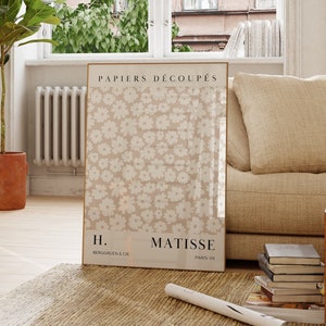 Flower Market Print Matisse Print Botanical Wall Art Floral Decor Posters Digital Download  Flower Market Poster Gallery Wall Art Minimalist