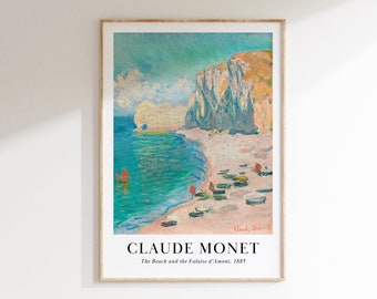 Claude Monet 'The Beach' Impressionist Landscape Poster (Digital Download)