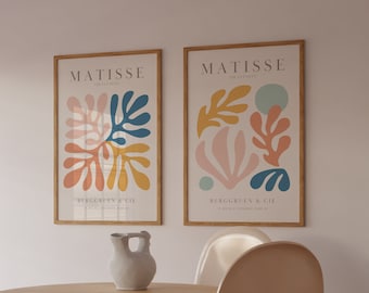 Matisse Print Set of 2: Danish Pastel Exhibition Posters (Digital Prints)