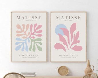 Matisse Pastel Print Set, Botanical Gallery Wall Art (Digital Download)