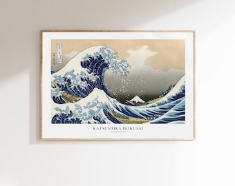 The Great Wave off Kanagawa Print, Japanese Print, Hokusai Poster, Museum Quality Art Print, Exhibition Poster, Classic Japanese Art Print