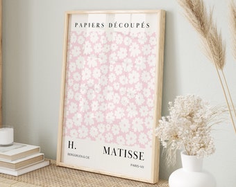 Pink Flower Market Print: Vintage Matisse Botanical Art (Digital Download)