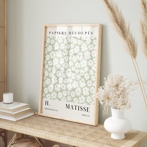 Green Flower Market Print Floral Wall Decor Green Garden Print Flower Art Print Flower Market Poster Abstract Botanical Digital Download