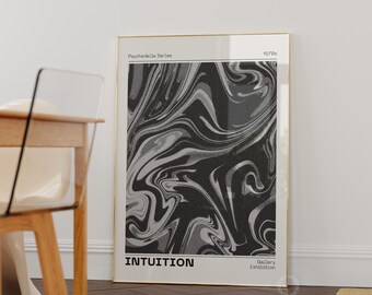 Grainy Gradient Aura Print: Psychedelic Trendy Wall Art (Digital Download)
