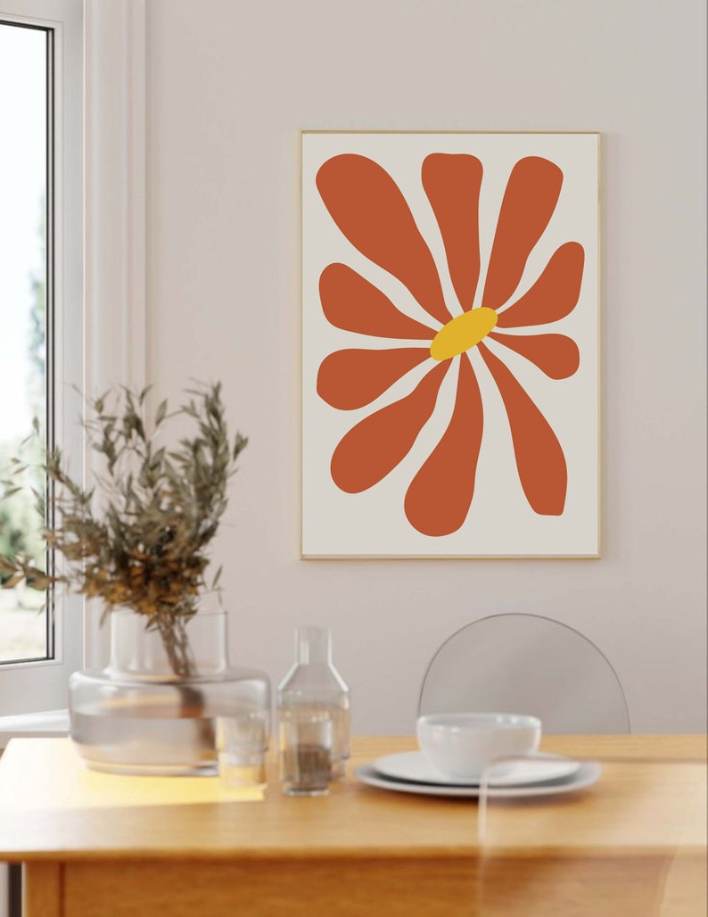 Vintage Retro Wall Art Set of 3 Prints 70s Style Poster Retro Etsy