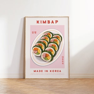 korean food print ramen wall art