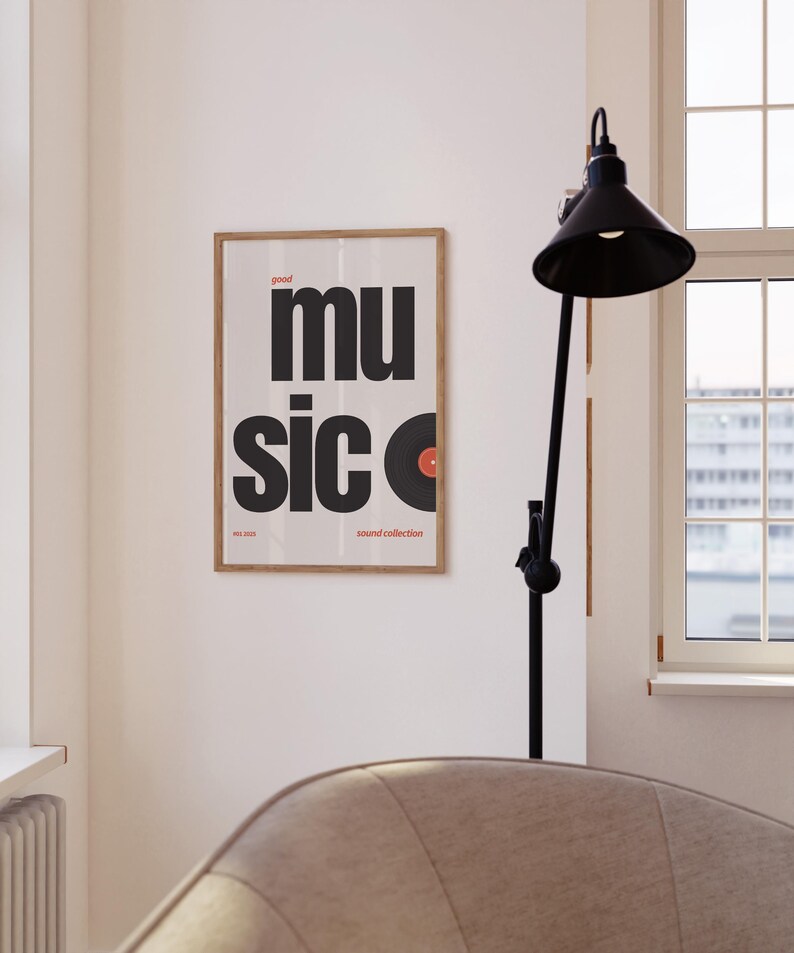 Retro Vinyl Music Poster