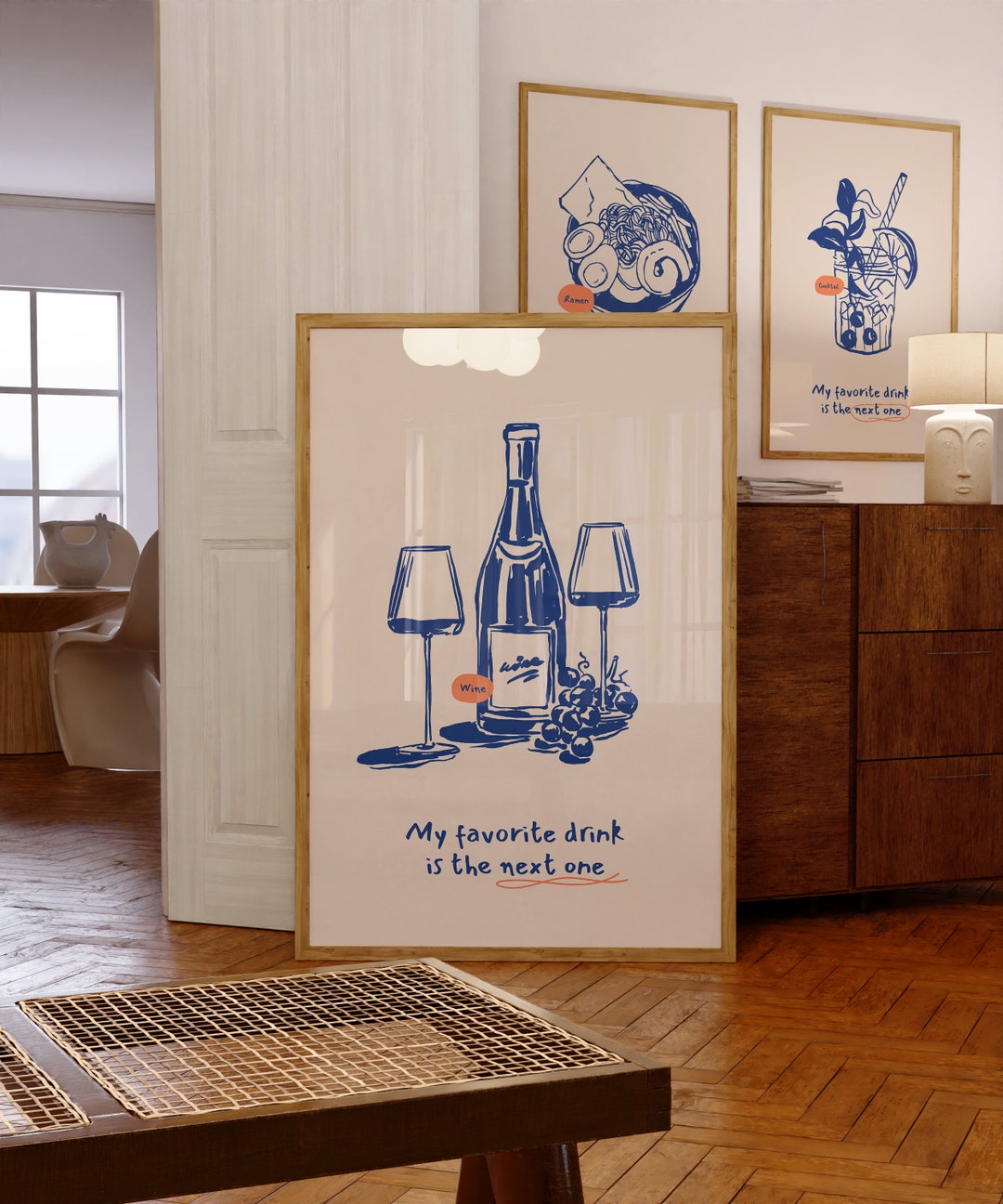 Bar Cart Wall Decor Printable Wall Art Bar Cart Art Digital Download ...