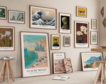 50 láminas de arte vintage: Colección ecléctica para pared (descarga digital)