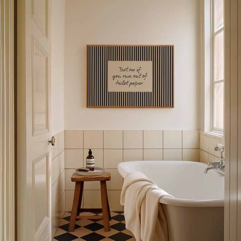 Bathroom print