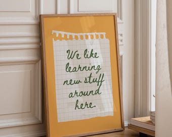 Classroom Quote Poster | Motivational Kids Wall Art (Digital Download)