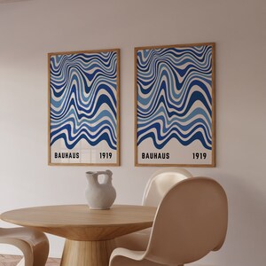 blue poster print