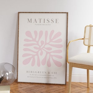 Neutral Wall Art Pink Matisse Coral