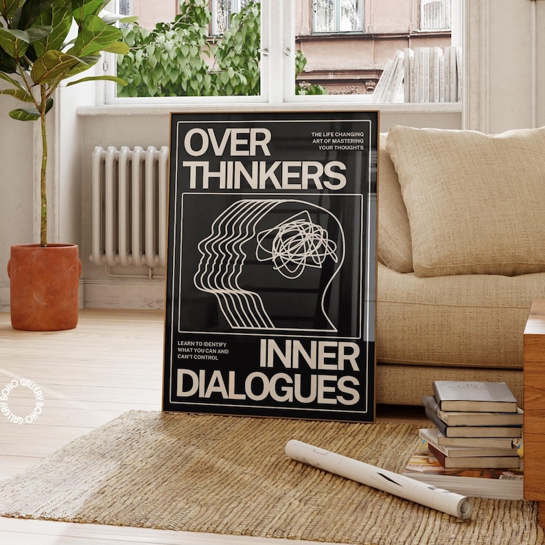 Overthinkers Trippy Wall Art
