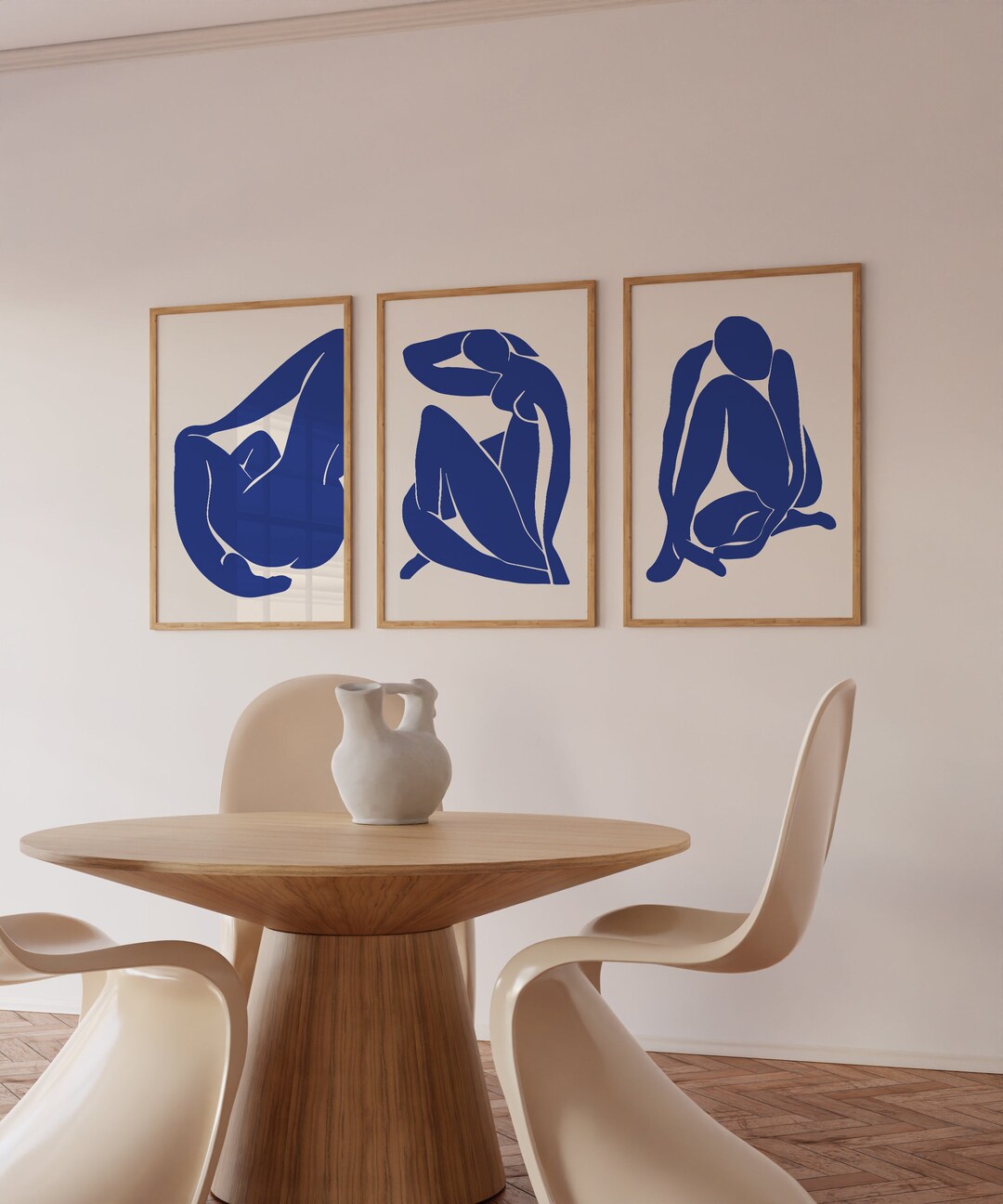 Blue Gallery Wall Set Henri Matisse Set of 3 Prints Navy Blue Poster ...