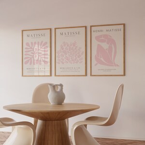 pink henri matisse wall art