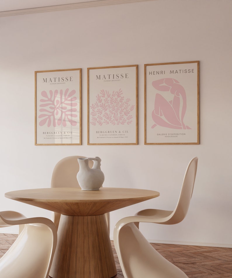 pink henri matisse wall art