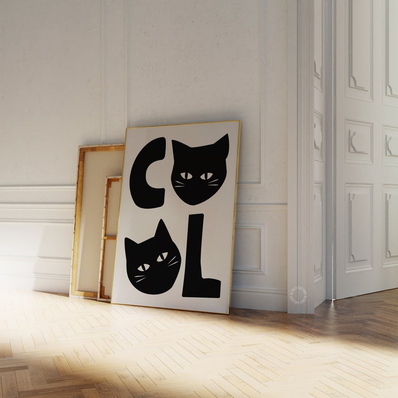 Cat Print Wall Art