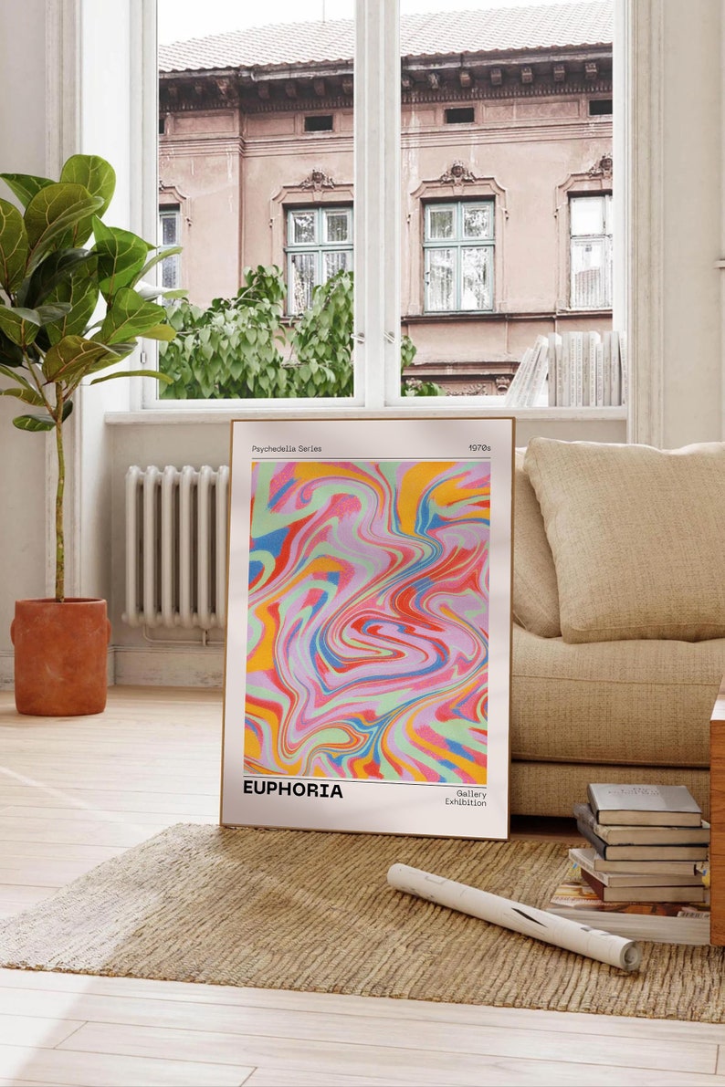 Vintage Retro Wall Art Set of 3 Prints 70s Style Poster Retro Etsy