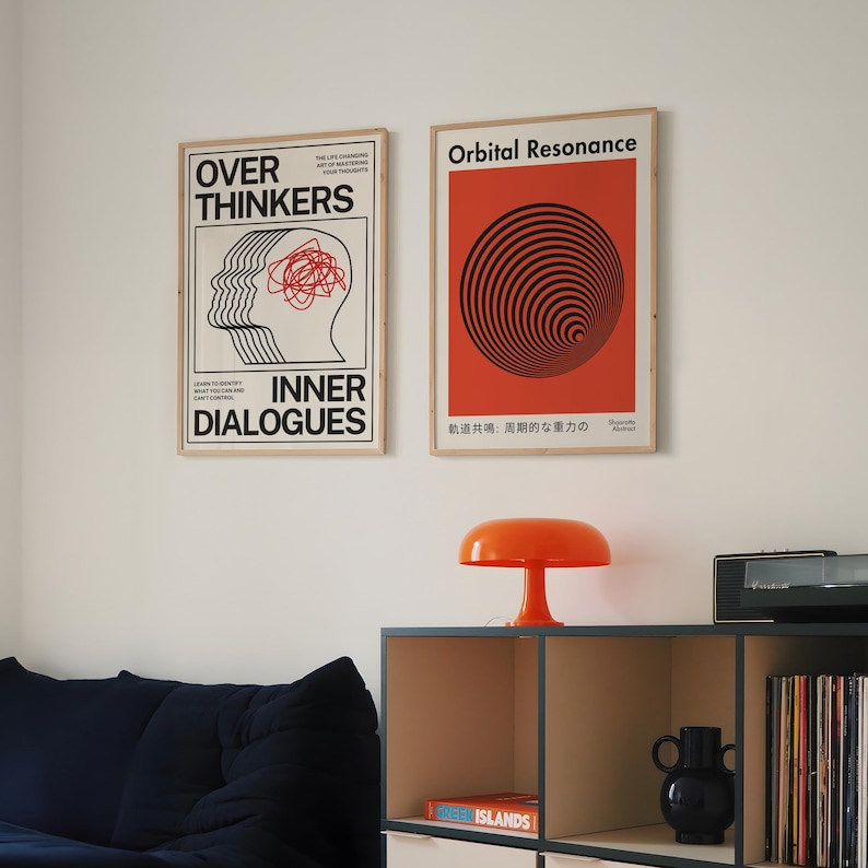 modern retro wall art