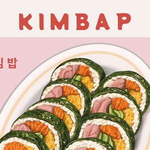 korean food poster