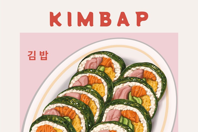 korean food poster