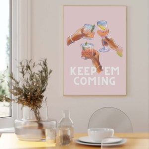 martini cheers print