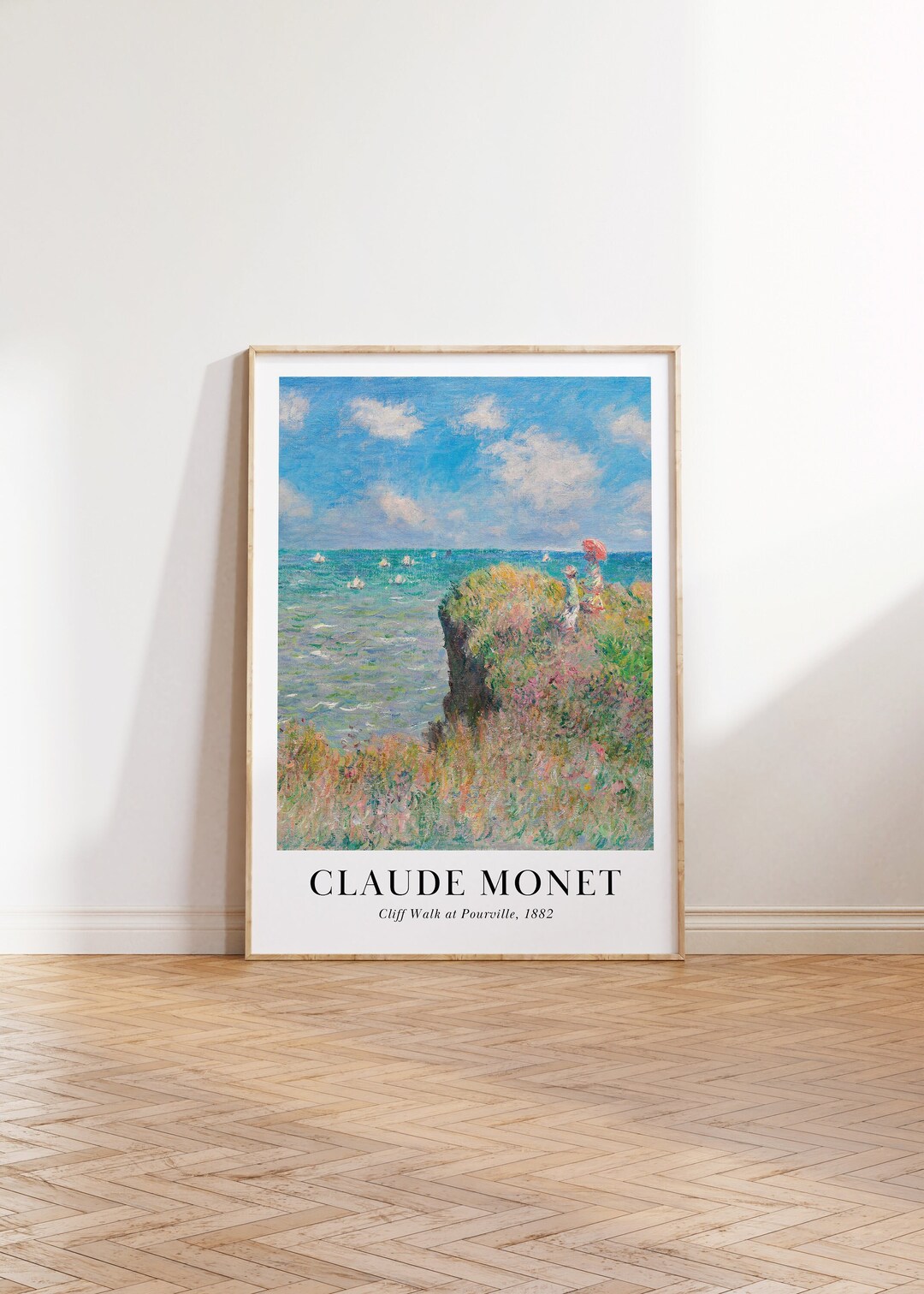Claude Monet Art Print, the Cliff Walk at Pourville, Digital Print ...