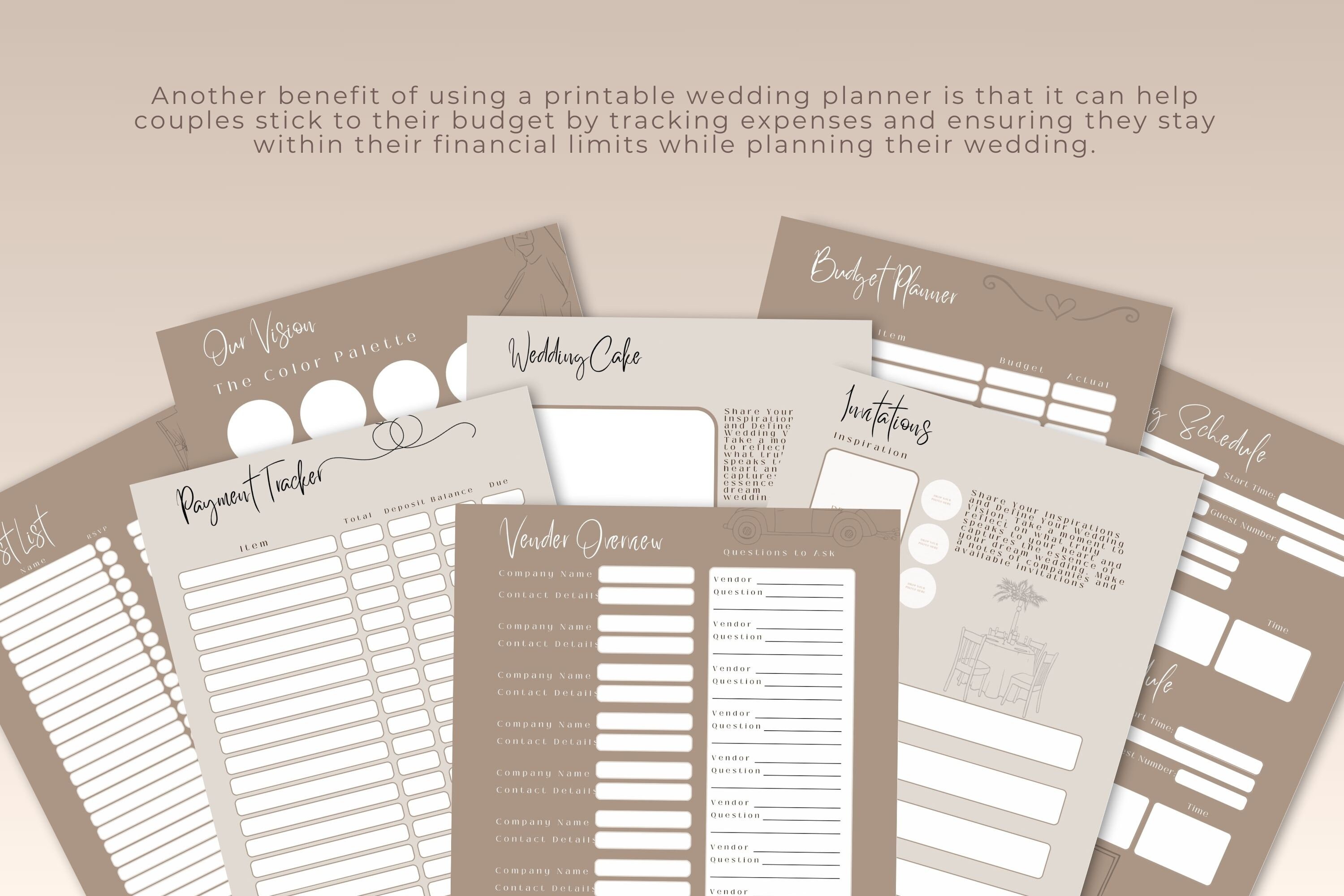 Wedding Planner Printable Printable Wedding Planner Pages Etsy Wedding Planner Printable Printable Wedding Planner Pages Etsy