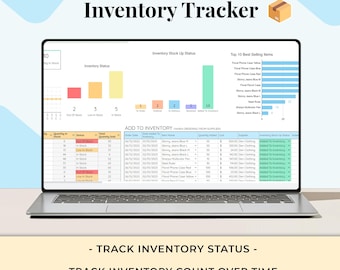 Inventory Tracker Spreadsheet, Google Sheets, Inventory Template Sheet, Inventory Log List, Reseller Inventory Management, Business Tracker