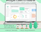 Weight Loss Tracker, Body Measurement Tracker, Macro Tracker, Food Tracker, Weight Loss Journal Digital, Weightloss Planner, Calorie Tracker