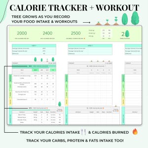 Weight Loss Tracker, Body Measurement Tracker, Macro Tracker, Food Tracker, Weight Loss Journal Digital, Weightloss Planner, Calorie Tracker image 4
