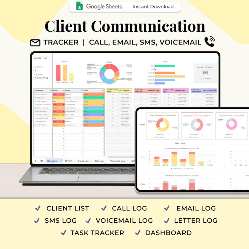 Client Communication Tracker, Call, Email Tracker, SMS, Voicemail ...