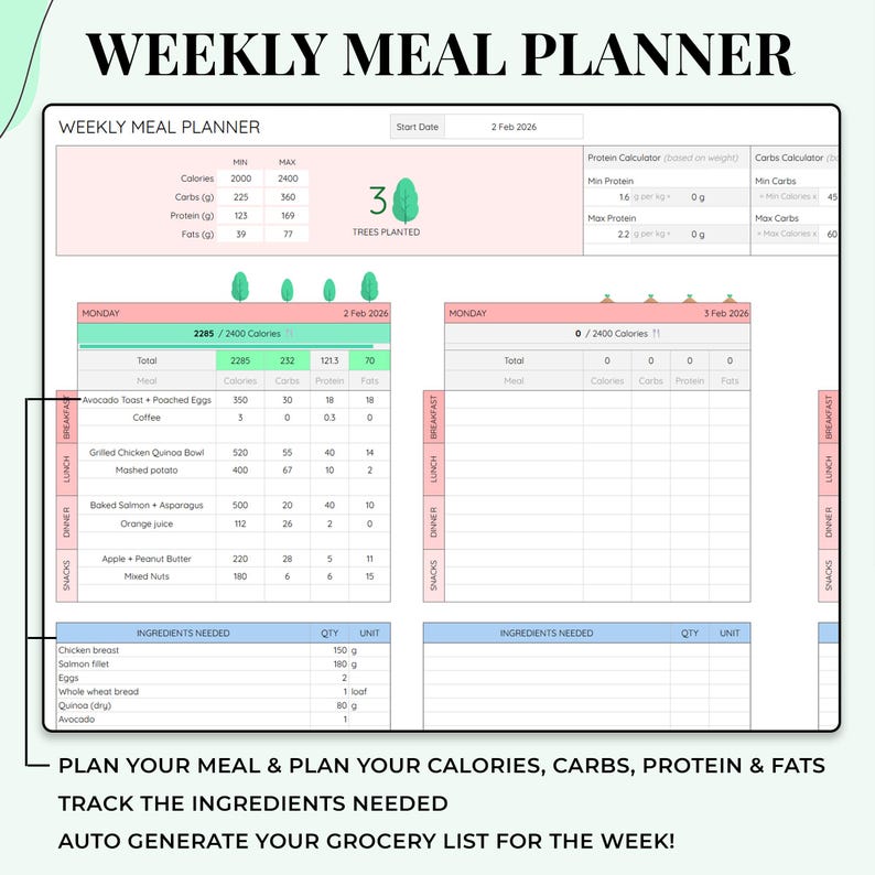 Weight Loss Tracker, Body Measurement Tracker, Macro Tracker, Food Tracker, Weight Loss Journal Digital, Weightloss Planner, Calorie Tracker image 9