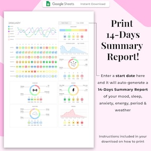 Anxiety Tracker, Mental Health Journal Printable, Wellness Planner, Stress, Depression Tracker, DBT Therapy image 9