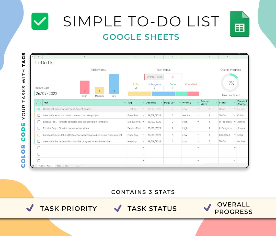 To Do List Template Google Sheets Spreadsheet Daily to Do Digital To Do List Template Google Sheets Spreadsheet Daily to Do Digital
