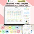 Digital Mood Tracker Spreadsheet, Google Sheets Template, Daily Mood Tracker, Mood Journal, Mood Chart, Feelings \/ Emotion Tracker, Mood Log