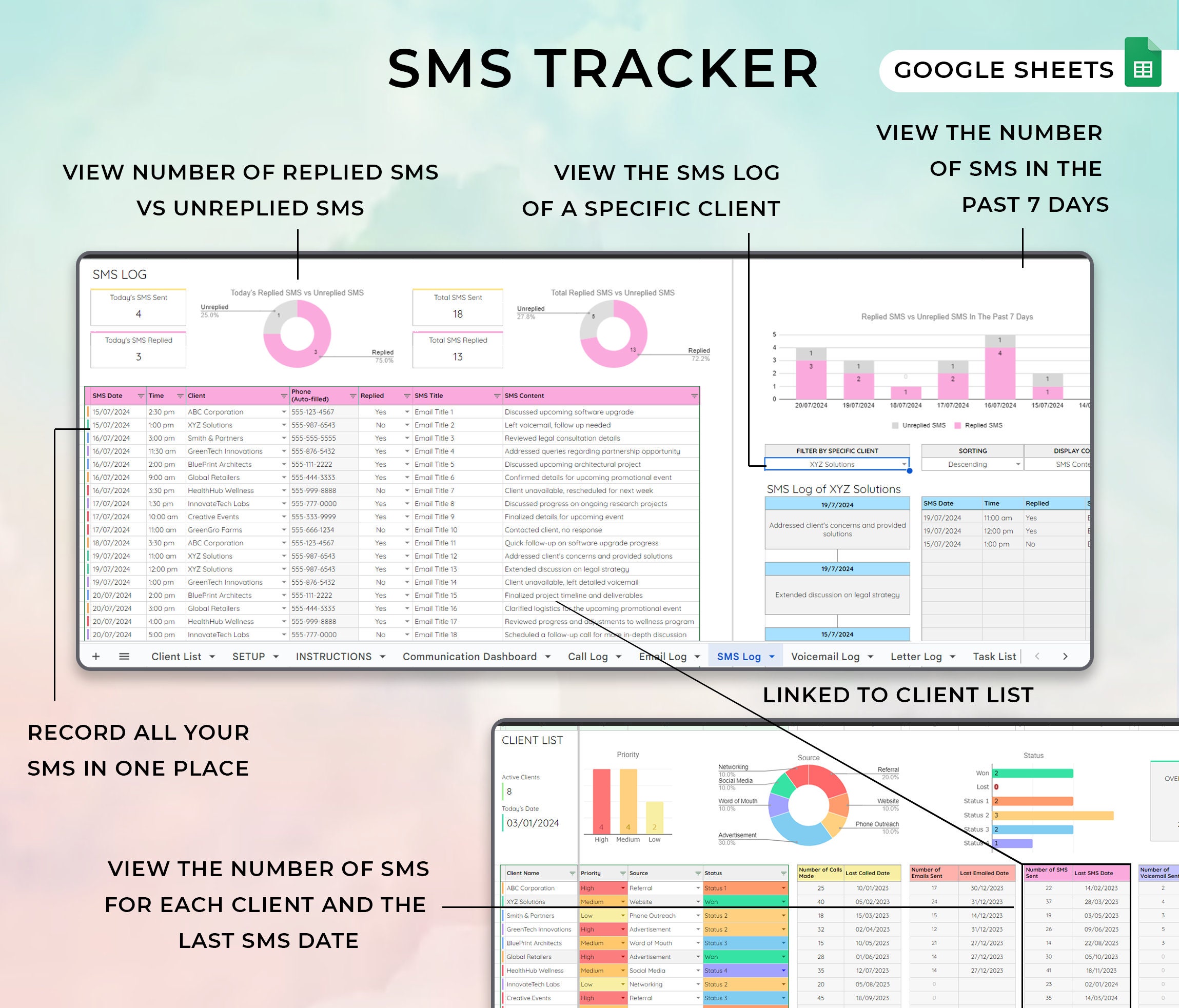 Client Email Tracker Client Communication Tracker, Call, Email Tracker, SMS, Voicemail ...