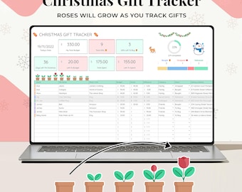 Christmas Gift Planner, Google Sheets Tracker, Holiday Budget (Digital Download)