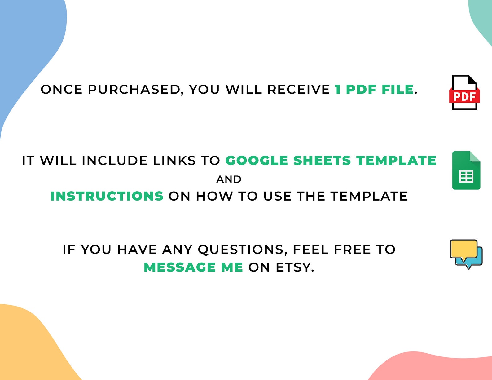 To Do List Template Google Sheets Spreadsheet Checklist Etsy