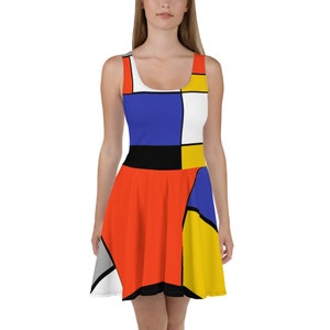 Mondrian Inspired Skater Dress