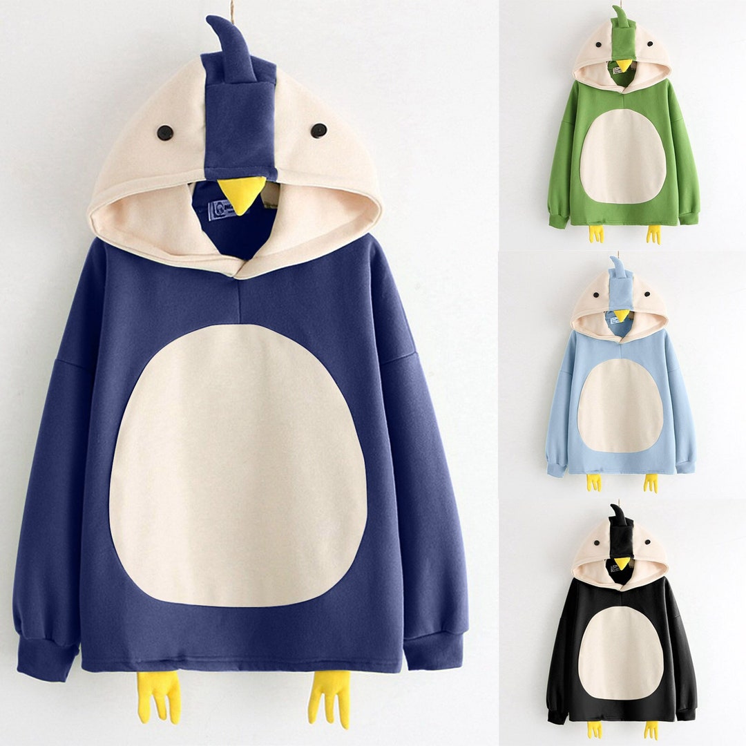 Penguin Hoodie Hooded New Hoodie Cloth Hooded Hoodie Etsy