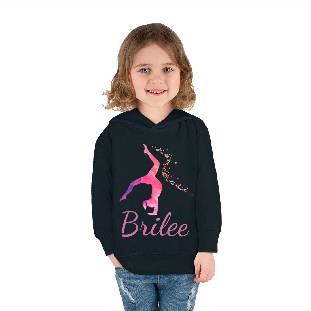 Gymnastics Hoodie, Toddler Pullover Fleece Hoodie, Gymnastics Hoodie, Gymnast Hoodie