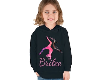 Sudadera con capucha de gimnasia, sudadera con capucha de lana pullover para niños pequeños, sudadera con capucha de gimnasia, sudadera con capucha de gimnasta, sudaderas con capucha personalizadas, sudaderas con capucha personalizadas