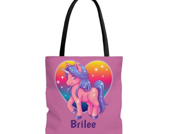 Personalized tote bag, Custom Tote Bag, unicorn tote bag, Unicorn gifts, gifts for girls