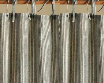 Boho Grüne Basis Vorhänge Gaze Leinen 2 Panel Set Tür Fenster Volant Custom Größe Made Vorhang.