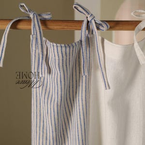 Boho Striped Curtains Drapery Custom Light Filtering Curtains for Living Room, Bedroom, Kitchen Office -Custom Extra Long Curtains